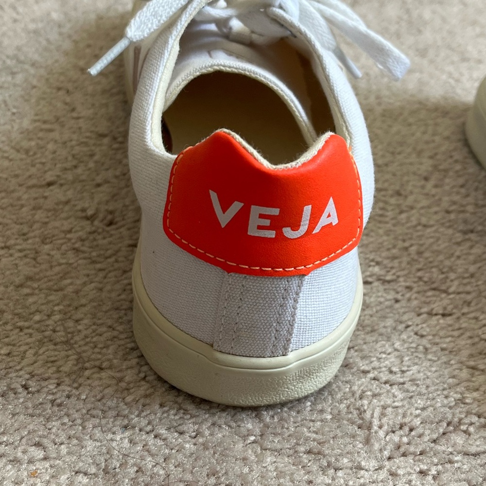 Shoes Veja Esplar Orange Fluo Veja Campo Veja Esplar Extra White Orange  Fluo VEJA Esplar Logo